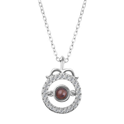 

925 Sterling Silver 12 Constellations Projection Necklaces Charm Chain Collar Birthdays Christmas Jewelry