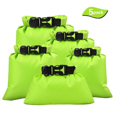 

5 Pcs Outdoor Waterproof Storage Bags Dry Sacks Smartphone Camera Storage Bags for Drifting Water Sports