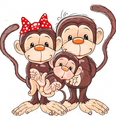 

5D Diamond Painting Embroidery Sale Animal Monkey Diamond Mosaic Full Square Rhinestone Picture Home Decor Drop Ship