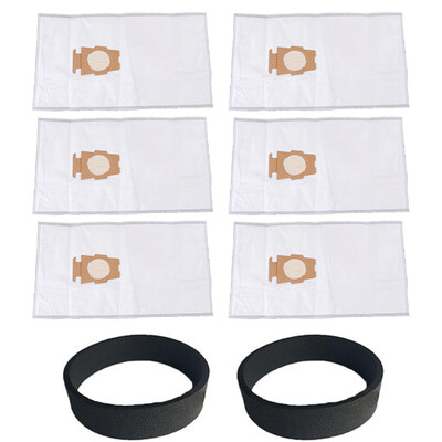 

6pcs Vacuum Dust Bags 2pcs Belts For Kirby Sentria I & II G10D White Black