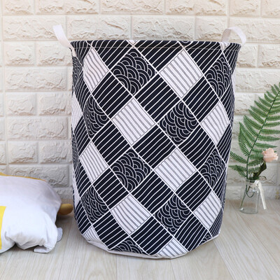 

Toponeto Cotton Linen Waterproof PE Coating Storage Basket Sundries Storage Box