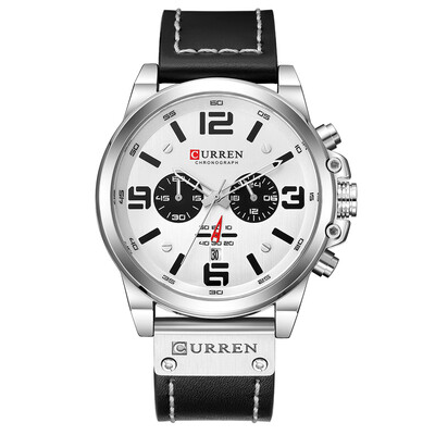 

CURREN 8314 Men Watch Quartz Brand Watch Wristwatch Calendar Hour Minute Time Display Leather Watch