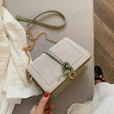 

Womens bag 2019 new fashion chain bag summer small fresh messenger bag wild ins net red Sen small bag