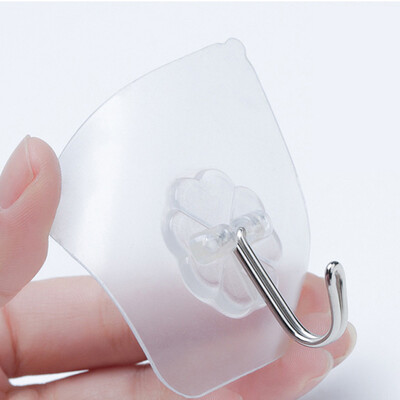

Toponeto 1 X Strong Transparent Suction Cup Sucker Wall Hooks Hanger For Kitchen Bathroom