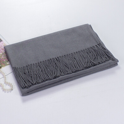 

2018 autumn&winter new imitation cashmere thick ladies long scarf wild solid large shawl my first half of the collar
