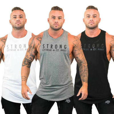 

Mens Bodybuilding Stringer Tank Top Y-Back Gym Workout Sports Vest Shirt Clothes
