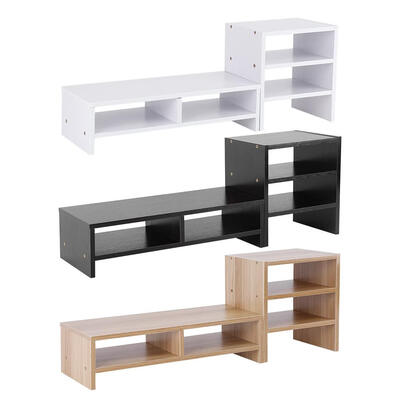 

Computer Laptop Monitor Riser Stand Desktop Wooden Storage Organizer 3-Layer ShelfComputer Monitor Riser