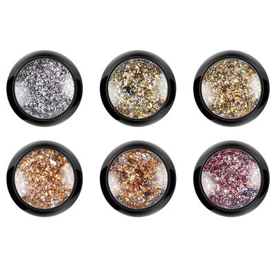 

Nail Sticker Foil Paper Nail Art Glitter Flakes Sequins DIY Manicure Tools