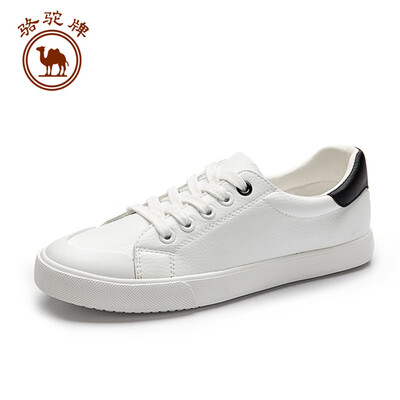 

Camel brand white shoes female Korean version of the tide wave skateboard contrast color sports W91226531 white black 35225 yards