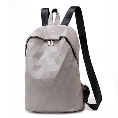 

Lingge embossed backpack Harajuku fashion handbags large capacity travel backpack bag female new tide shoulder bag
