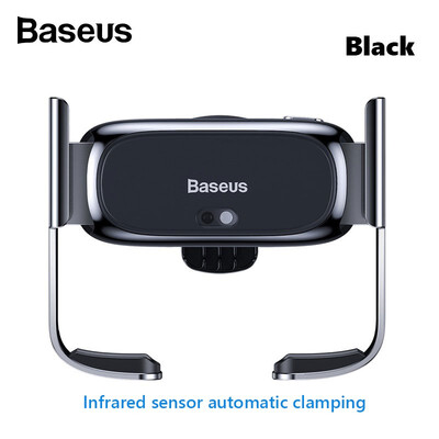 

Baseus Mini Electric Car Holder for mobile phone 47 to 65 inch infrared sensor automatic clamping phone holder for car