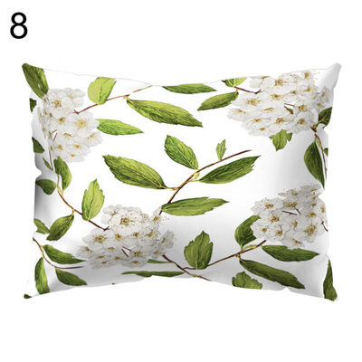 

Modern Flower Print Pillow Case Sofa Waist Throw Cushion Cover Home Decoration