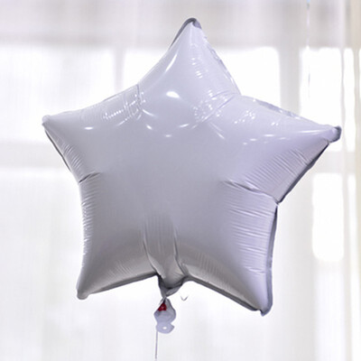 

FUNNYBUNNY 18 Inch Love Pentagram Black White Peach Heart Star Aluminum Balloon Korean Birthday Party Confession Balloon