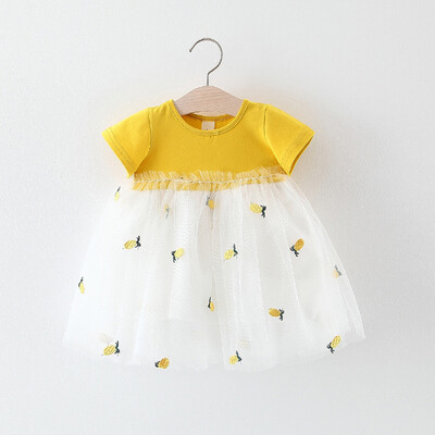 

Newborn Kids Baby Girl Embroidery Tulle Patchwork Tutu Princess Party Dress