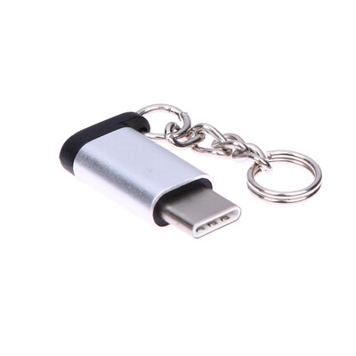 

Metal USB 31 Type-C Male Connector to Micro USB 20 5Pin Female Data Adapt
