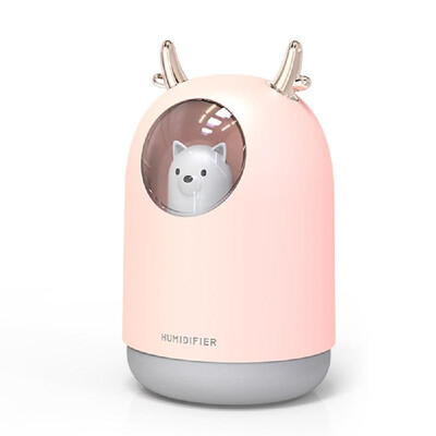 

Portable Mini USB Charge Multicolor Light Multi-Function Air Purification Hydrating Moisture Cute Pet Fawn-Shape Humidifier