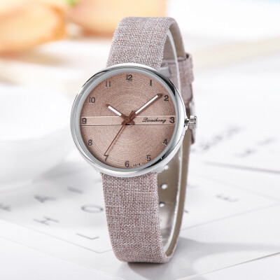 

RM Fashion Simple Flat Digital Scale Dial Belt Fashion With Quartz Womens Watch