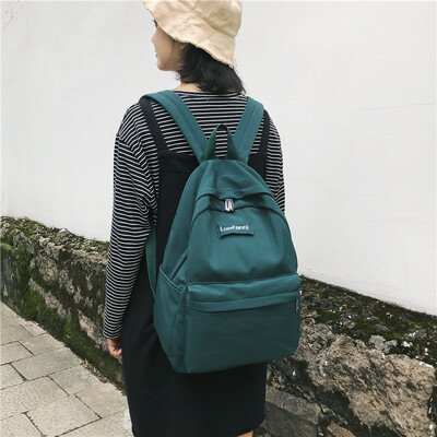 

Shoulder bag female Korean version of large-capacity high school ancient feeling bag ins wind college student tide brand backpack
