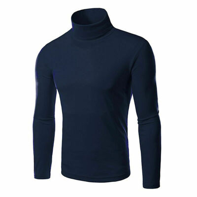 

Mens Thermal Turtle Neck Skivvy Turtleneck Sweaters Stretch Shirt Tops