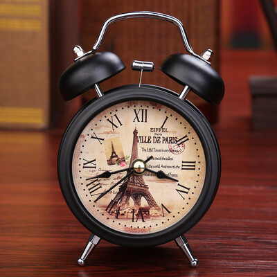 

Gobestart Small Bed Compact Travel Quartz Clock Cute Portable