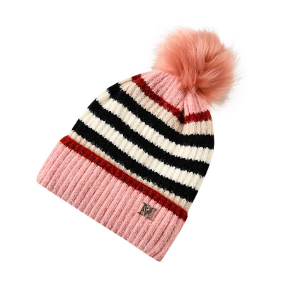 

Gobestart Fashion Women Keep Warm Winter Casual Knitted Hat Wool Hemming Hat Ski Hat