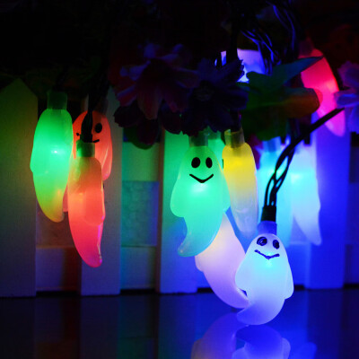 

〖Follure〗2m20LEDHalloween Ghost String Lights Battery Operated Lights with Remote Control