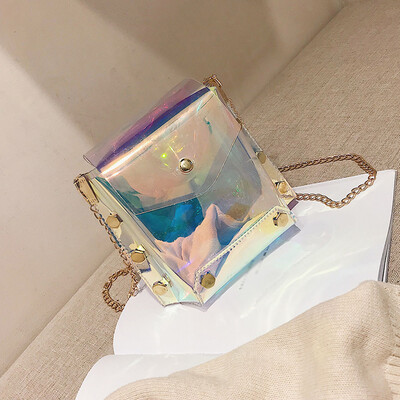 

Tailored Womens Fashion Wild Diagonal Cross Bag Transparent Shoulder Bag Jelly Bag