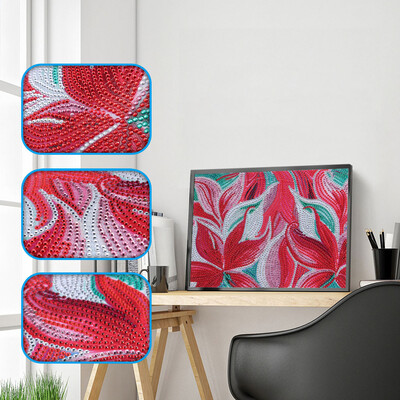 

Gobestart Fluorescent Diamond Painting DIY 5D Partial Drill Cross Stitch Kits Crystal Rhin
