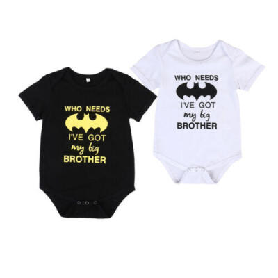 

US Newborn Baby Girl Boy Clothes Batman Funny Romper Bodysuit Summer Outfit