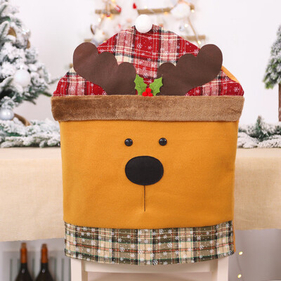 

Gobestart 1pc Christmas Decoration Chair Covers Dining Seat Santa Claus Home Party Decor