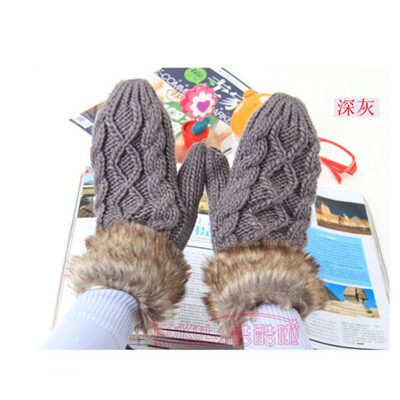 

SUNSIOM Womens Winter Warm Knit Gloves Warmer Mittens Finger Gloves New Fashion