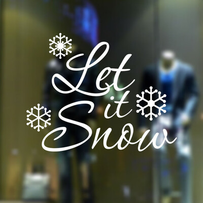 

Tailored Let it Snow Christmas Wall Stickers Mural Decal Quotes Art Home Decor