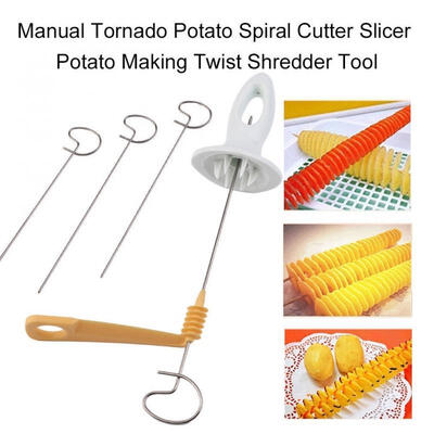 

Manual Tornado Potato Spiral Cutter Slicer Potato Making Twist Shredder Tool