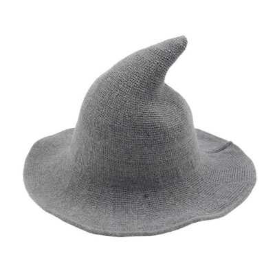 

Modern Halloween Witch Hat Woolen Women Lady Made From Fashionable Sheep Wool Halloween Party hat New