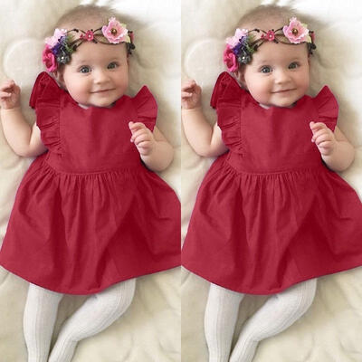 

Cute Newborn Kid Baby Girls Party Pageant Formal Dress Sundress Clothes Princess