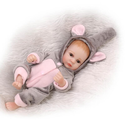 

10inch Reborn Baby Doll Boy Handmade Newborn Baby Washable Vinyl Full Body