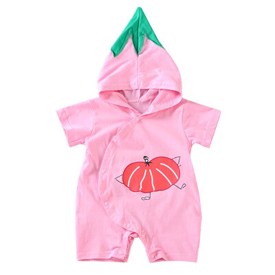 

Summer Newborn Baby Clothes Short Sleeve Baby Rompers Soft Infant Clothing Toddler Baby Boy Girl Cartoon Jumpsuit