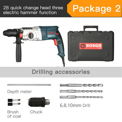 

Bosi 28 type quick change head three function light electric hammer 16550