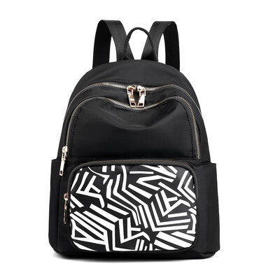 

Nylon Oxford cloth backpack womens small bag tide portable multi-compartment backpack ethnic travel backpack