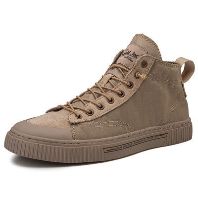 

White shoes mens shoes flat shoes high shoes sports shoes canvas shoes
