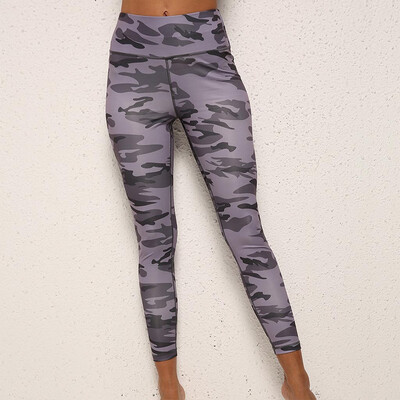 

Tailored Womens Casual Camouflage Digital Printing High Waist Hip Exercise Yoga Leggings