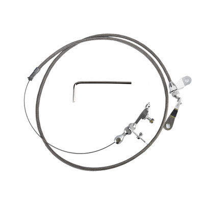

Tailored Stainless Braided Kick Down Cable Transmission Kickdown Trans Detent For Ford C4