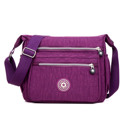 

Cloth bag female middle-aged&elderly mother bag waterproof nylon Oxford bag shoulder Messenger bag casual womens bag printed