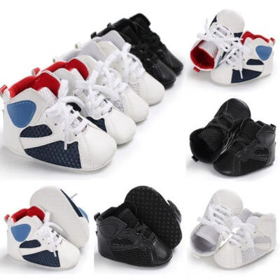 

New Toddler Baby Boy Girl Soft Sole Crib Shoes Newborn Sneakers Anti-slip Prewalkers
