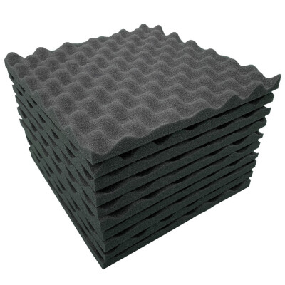 

Toponeto 10Pcs Acoustic Foam Panel Sound Stop Absorption Sponge Studio KTV Soundproof