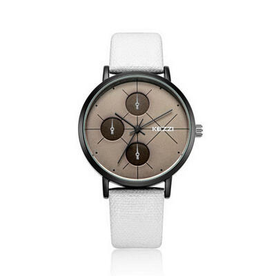 

KEZZI Fashionable Simple Men Quartz Watch With Three Circles And Six Pins