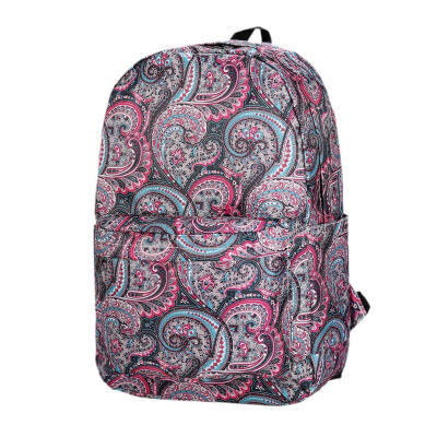 

Printing Travel Backpacks Large Capacity Unisex Canvas Shoulder School Bags