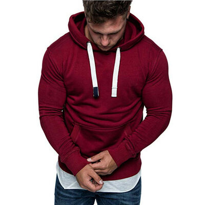 

Mens Winter Slim Hoodie Warm Hooded Sweatshirt Coat Jacket Outwear Sweater