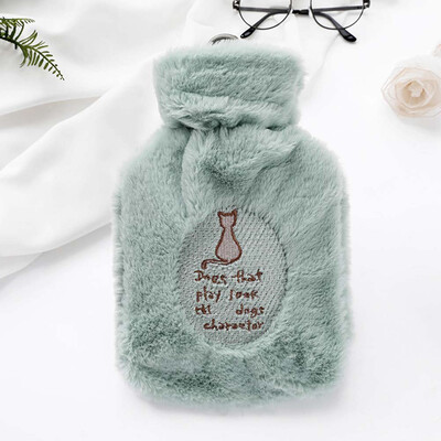 

Soft Plush Hot Water Bottle Rubber Bag Hand Feet Body Warmer Winter Gifts