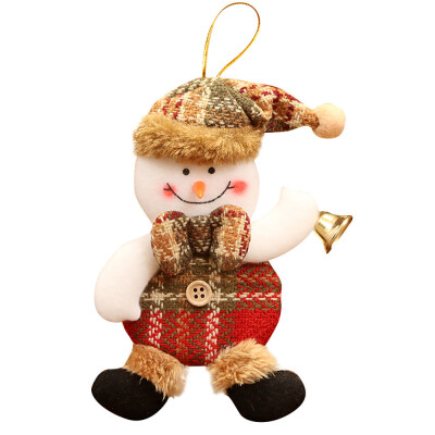 

Siaonvr Christmas Ornaments Gift Santa Claus Snowman Reindeer Toy Doll Hang Decorations